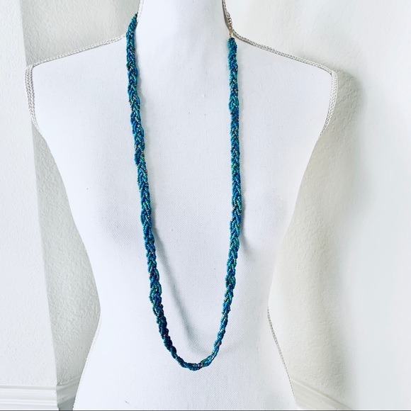 TALBOTS BRAIDED BEADS NECKLACE - Picture 3 of 10
